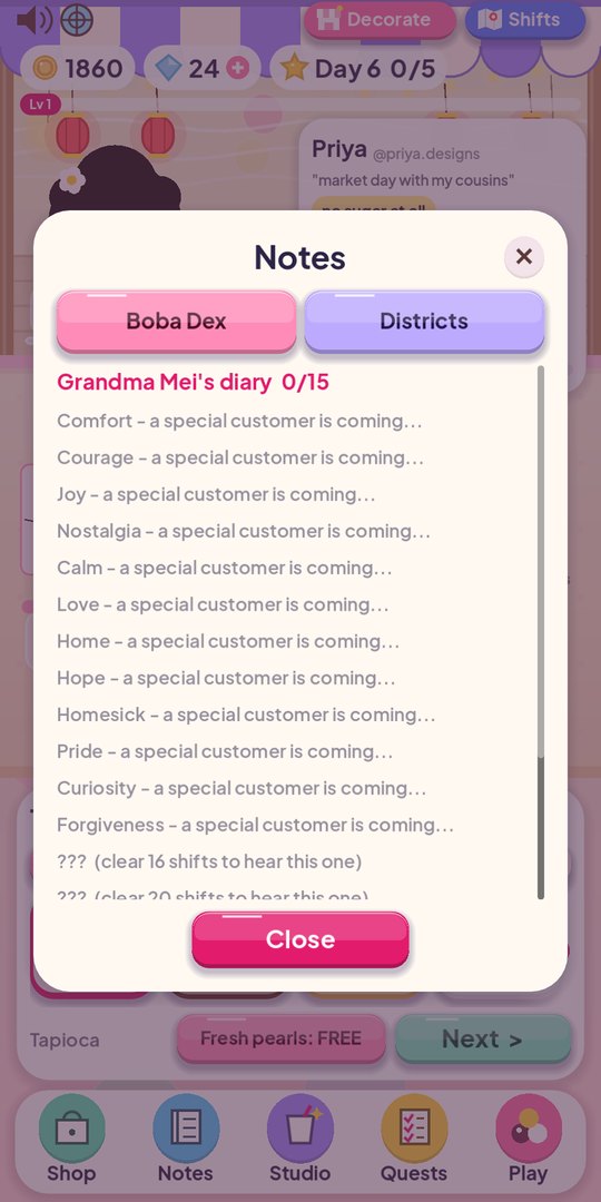 Grandma Mei's diary