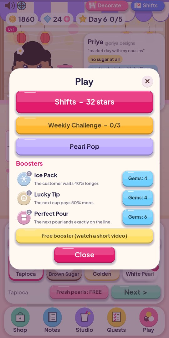 The play hub with the weekly challenge